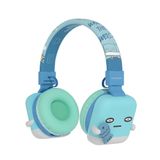 YLFASHION Çocuklar için Bluetooth Kulaklık, Çocuk Kablosuz Çizgi Film Kulaklık, Kulak Üstü Kulaklık, Çocuklar/Okul/iPad/Tablet/Uçak için Dahili Mikrofon (Mavi)