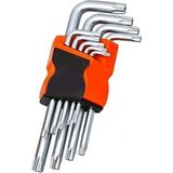 Yltools YL-008 9 Parça Çift Taraflı Torx Alyan Allen 9 Parça Yıldız Anahtar Takımı 1410 - Çok Renkli