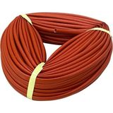 YLZ 8 mm Izoleli Cam Elyaf Makaron (Yanmaz Makaron) (Parlak) (-60°c +250°C) (1 Mt) - Kahverengi