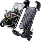 YM PAZARLAMA 360° Derece Ayarlanabilen Gidon Bağlantılı Bisiklet Motosiklet Için Abs 4-7.8″ Inç Telefon Tutucu