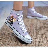 Ymn ayakkabı Black Pink Baskılı Lila Bilekli Spor Ayakkabı Çocuk Sneaker Blackpink