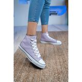 Ymn ayakkabı Unisex Günlük Keten Rahat Bilekli Lila Uzun Convers Sneaker Spor Ayakkabı