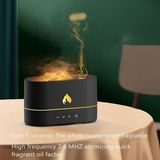 Yms Alev Görünümlü Hava Nemlendirici Aroma Terapi Buhar Makinesi Aromatik Oda Kokusu Difüzörü - Siyah