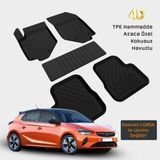 Yms Art Opel Corsa F Paspas 2019 2026 Arası Araca Özel Uyumlu 4d Havuzlu Kaymaz Paspas- Elektrikli Corsa ile Uyumlu Değil - Siyah