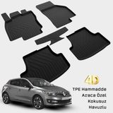 Yms Art Renault Megane 3 Paspas 2008 2015 Uyumlu Araca Özel 4d Havuzlu Paspas - Siyah