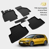 Yms Art Volkswagen Golf 7 Paspas 2012 2020 Arası Uyumlu 4d Havuzlu Paspas - Siyah