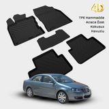 Yms Art Volkswagen Jetta 5 Paspas 2005 2010 Araca Özel 4d Havuzlu Paspas - Siyah