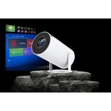 Yms HY300 Pro+ Taşınabilir Projeksiyon Cihazı Android 13 Sistemli 1280 x 720 Çözünürlük LED Işık Kaynağı Wifi HDMI USB Destekli - Beyaz