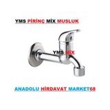 Yms Mix Musluk Aç Kapa Musluk Uzun Pirinç Krom