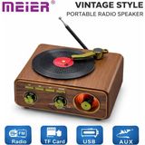 Yms Nostaljik Pikap Tasarımlı Bluetooth Hoparlör | USB Tf Aux Fm Radyo - Ceviz