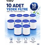 YMV 10 Adet Musluk Batarya Yedek Filtresi Pas Kireç Tortu Engelleyici Arıtıcı Filtre Kartuşu