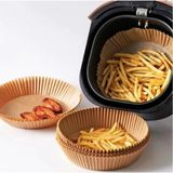 YMV Airfryer Uyumlu Pişirme Kağıdı 50 Adet Hava Fritözü Yuvarlak Model Pişirme Kağıdı Yağsız Firitöz