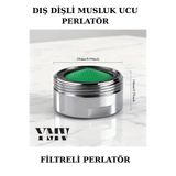 YMV Su Tasarruflu Perlato­r Filtre Başlığı – 24mm/14mm Dış Diş | Suyu Filtreler | Banyo Mutfak Tasarrufu