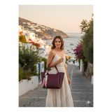 YMZBAG Bordo Fular Kapatmalı Omuz Çantası