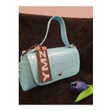 YMZBAG Mini Bebe Mavisi Kroko El Çantası