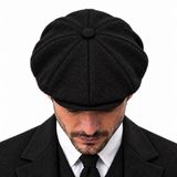 Yūn Kıșlık Newsboy Şapka, 8 Parçalı Erkek Kasket, Peaky Blinders Șapkası