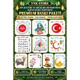 YnkStore Din Kültürü ve Ahlak Bilgisi Öğretmeni Kuran Kursu Öğretmeni 10’lu Premium Baskı Seti - Öğretmen Önlüğü İçin