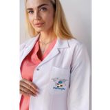 YnkStore Felsefe öğretmeni önlüğü 1. Kalite alpaka beyaz baskılı önlük öğretmen