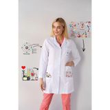 YnkStore Kimya öğretmeni önlüğü kimyager beyaz laboratuvar önlüğü coat
