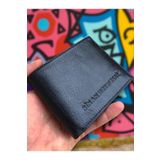 YNS LEATHER Siyah Hakiki Deri Cüzdan Isim Baskılı Kişiye Özel Klasik