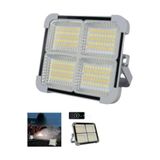 Ynsstores Seyyar Solar Led Projektör Gri Renk 200W Güneş Enerjili Portatif Led Işık Taşınabilir Soka