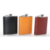 Ynt İthalat ALK2661 Paslanmaz Çelik 8 Oz Derili Tekli Matara