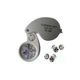Ynt İthalat Mini 40x25mm Takı Büyüteç, Cep Büyüteç, Teftiş, Elmas Pullar, Madeni Kontrol Lup Mg21011