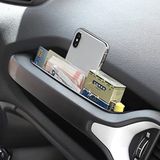 YOCTM GrabTray İç Depolama Jeep Renegade 2015-2024 ile Uyumlu Co-pilot Kepçe Bar Depolama Tepsisi Organizatör Kutusu Telefon Tutucu Aksesuarları Kauçuk Ped ile