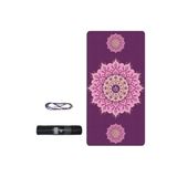 Yoga Matı Ve Pilates Minderi 6mm Kilim Desenli Mor