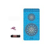 Yoga Matı Ve Pilates Minderi 6mm Mandala Desenli Mavi