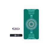 Yoga Matı Ve Pilates Minderi 6mm Yeşil Kilim Desenli