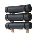 Yoga paspasları için duvar tutucu, depolama rafı, paspaslar ve köpük silindirler için yer tasarrufu sağlayan, 3/6/9 seviyeli spor salonu organizatörü, ev, stüdyo veya