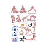 Yoga Sticker Set 13 Parça Telefon, Tablet, Defter, Laptop Sticker
