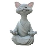 Yoga Yapan Kedi Biblo, Gri