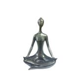 Yogacı Kız Mumluk Antrasit 19x13cm