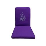 YOGAEZO Lotus Çiçeği Baskılı Backjack Meditasyon Sandalyesi Sırt Destekli Meditasyon Minderi Yoga Sandalyesi
