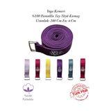 YOGAEZO Lotus Çiçeği Baskılı Yoga Kemeri 200 Cm x 4,5 cm %100 Pamuklu
