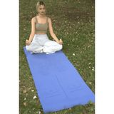 Yoga/Pilates Matı Kaydırmaz Doğal Kauçuk 5mm Mavi Fil Desenli