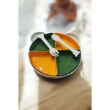 Yogi Mama Tabağı 4 Bölmeli ve Kaşıklı Mama Tabağı Seti