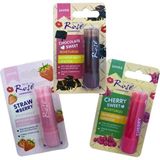Yoğun Etkili Dudak Koruyucu Nemlendirici Balm Kiraz Çilek Çikolata (3lü Set) Nemere - Renkli
