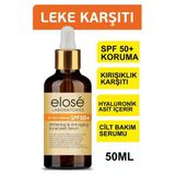 Yoğun Leke Karşıtı +50 Spf Güneş Koruma Serum Hyaluronik Asit Ve Kolajen İçerikli 50Ml