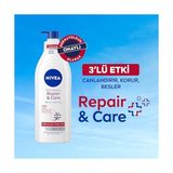 Yoğun Nemlendirici Repair & Care Vücut Losyonu 400ML + Creme Soft Kremsi Dokunuş Banyo ve Duş Jeli 750 ml - Option-1