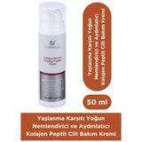 Yoğun Nemlendirici ve Aydınlatıcı Kolajen Peptit Cilt Bakım Kremi 50 ml - 1.69