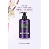 Yoğun Nemlendirici ve Besleyici Saç Kremi KUNDAL Honey & Macadamia Protein Treatment Amber Vanilla