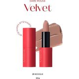 Yoğun Pigmentli, Blur Etkili, Nemli Kadife Bitişli Ruj MISSHA Dare Rouge Velvet (No.21 Beigique) - Velvet/No.21 Beigique