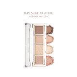 Yoğun Pigmentli Mat ve Işıltılı Tonlar Barındıran 4'lü Far Paleti Day Vibe Palette (#1 Beige Motion)