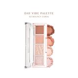 Yoğun Pigmentli Mat ve Işıltılı Tonlar Barındıran 4'lü Far Paleti Day Vibe Palette (#2 Bouncy Coral)