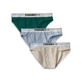 Yohannes Club, Erkek Çocuk, Pamuklu Slip Külot, 3'lü Paket, Çok Renkli KARIŞIK RENK