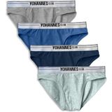 Yohannes Club Erkek Çocuk, Pamuklu Slip Külot, 4'lü Paket, yumuşak esnek - 5 - 6 Yaş - Mix Color