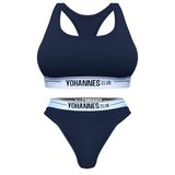 Yohannes Club Kadın, İç Çamaşırı Takımı, (B. Sütyen-Brazilian) (Lacivert, Medium (M))